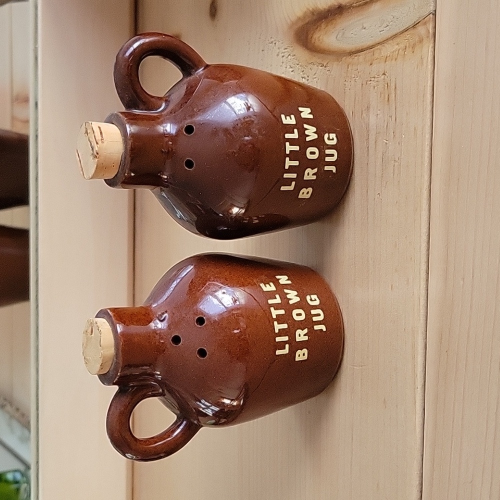 Little Brown Jug Salt and Pepper Shakers